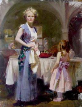 皮諾 丹尼爾 Pino Daeni painting